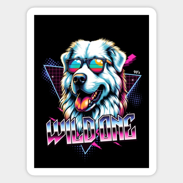 Wild One Pyrenean Mountain Dog Magnet by Miami Neon Designs